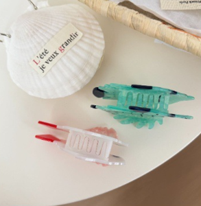 Pinces à cheveux en acétate ANKO en forme de poisson, vente en gros, pinces à cheveux personnalisées mignonnes en forme d'animaux marins pour femmes - Product Image 5