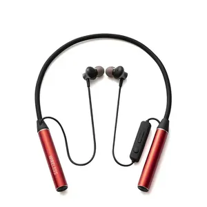 GYM530 Nirkabel BT5.1 In-Ear Magnetik <span class=keywords><strong>Neckband</strong></span> Pemutar MP3 Kartu TF Earphone Baterai 800mah Memori Logam Headphone Olahraga - Product Image 4