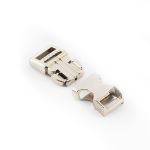 Hebilla de bloqueo automático de 10 mm de aleación de zinc plateada para bolsos, cinturones, mochilas, accesorios de ferretería resistentes al desgaste para mascotas - Product Image 2
