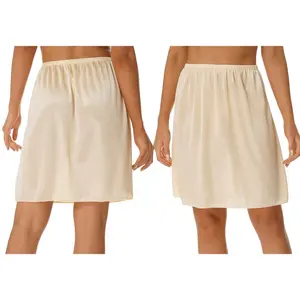 Оптовая продажа, Женская гладкая однотонная Нижняя юбка с эластичным поясом, подъюбник 35-90 см, вечернее платье, юбка