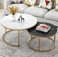 Ensemble de meubles de salon modernes de conception italienne, base de table basse en acier inoxydable doré, canapé, table basse, finition marbre, salle à manger