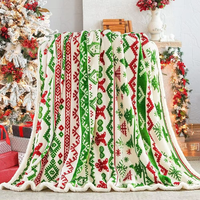 Couverture de luxe coffrets cadeaux de noël présents couvertures 2026 vente chaude épais polaire chaud voyage jeter couverture