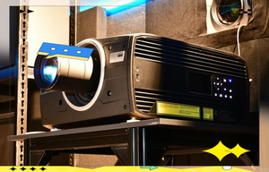 บาร์โคฉายเลเซอร์ประสิทธิภาพสูง F80-<span class=keywords><strong>Q7</strong></span>เทคโนโลยี DLP 7500ลูเมนเหมาะสำหรับสวนสนุกของหอประชุมพิพิธภัณฑ์ - Product Image 2