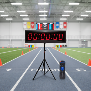 Chronomètre de course avec bouton marche/arrêt, chronomètre électronique pour fitness et jeux - Alliage d'aluminium haute précision +/-0,001% - Product Image 3