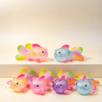 Jouets sensoriels anti-stress en caoutchouc souple à montée lente en forme de poisson rouge, idéaux pour les enfants, cadeau d'anniversaire, nouveauté amusante