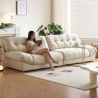 Canapé Nuage Minimaliste 2025 – Canapé Modulable Créatif en Velours et Duvet pour Salon Moderne, Idéal Villa