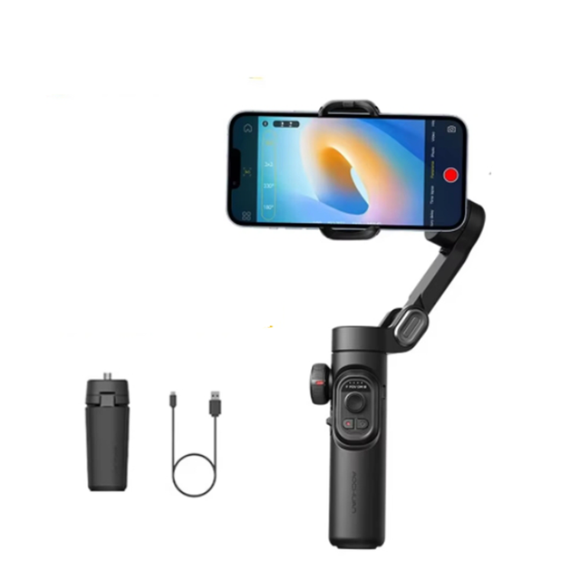 AOCHUAN Smart XE 3-Axis Foldable Gimbal Selfie Stick APP Control Handheld Stabilizer for Smartphone Mobilephone