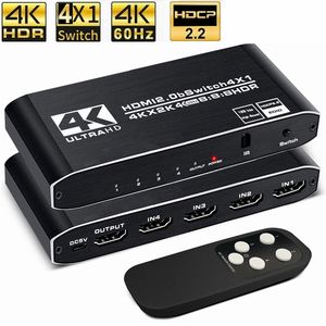 Switcher HDMI 2.0 4K HDR 4 Port HDMI2.0 Switch 4 in 1 Out 4K 60HZ HDCP <span class=keywords><strong>2.2</strong></span> HDR10 Remote Control untuk PS5 Pro Blue Ray DVD Xbox - Product Image 4