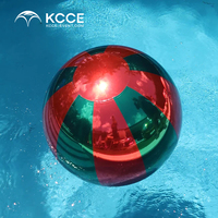 Balles de plage réutilisables en PVC scellées à l'air avec des finitions métalliques irisées chromées miroir pour les fêtes en plein air, les événements et la décoration