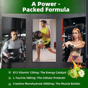 Gummies de renforcement musculaire en marque propre, complément énergétique post-entraînement et créatine monohydratée pour adultes - Product Image 2