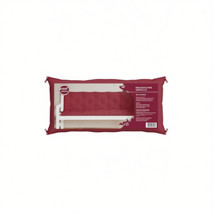 Coussin de banc d'extérieur en tissu Oxford rouge bordeaux, en fibres creuses, rectangulaire, résistant à l'eau, pour jardin - Product Image 1