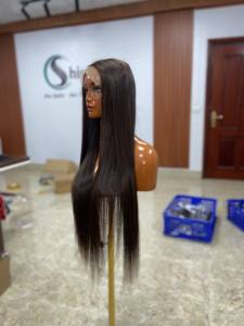 Perruque en cheveux humains vietnamiens de qualité supérieure, cheveux vierges bruts, cuticule complète, noir naturel, vente en gros pour le marché mondial - Product Image 3