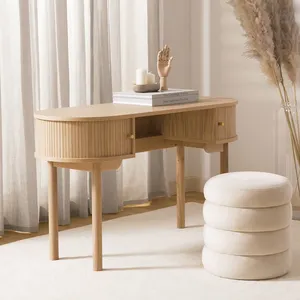 현대 단단한 나무 콘솔 테이블 홈 오피스 또는 침실 사용 거실 가구를위한 작은 모듈 식 나무 책상
