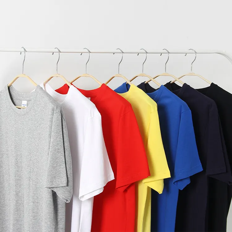 Camiseta de algodão masculina 210 gsm, camiseta de alta qualidade para o verão, com impressão personalizada