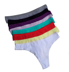 Wholesale <strong>Candy</strong> Color Custom Women Thong Panties Sexy Cotton Low Waist <strong>g</strong> <strong>String</strong> Underwear - Product Image 2