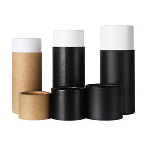 Cilindro ecológico de cartón, papel Kraft, 10ml, 30ml, 60ml, cajas redondas, cajas de cartón artesanales biodegradables vacías, tubos de embalaje - Product Image 5