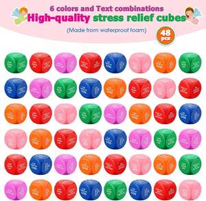 Cubes religieux en mousse PU, colorés, carrés, anti-stress, pour adultes, unisexe, personnalisables - Product Image 3