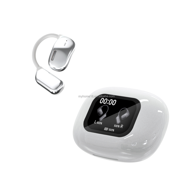2025 JM16 Smart Earbuds with AI Translation 150 Languages BT 5.4 Headphones LCD Touch Screen Sport Earbuds for Men Women