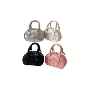 Sac à main tendance 2024 en cuir PU pour femme, style rétro, bandoulière unique, petite pochette, fermeture éclair, sac à cosmétiques - Product Image 1