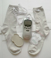 Chaussettes de mise à la terre, cage de Faraday, libération de l'électricité statique, fibre d'argent conductrice, électrode TENS/EMS, chaussettes de massage