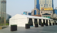 Tienda de marquesina hecha a medida, carpa de aluminio para eventos temporales al aire libre, de color blanco, para la venta