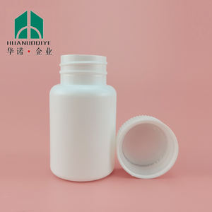 70ml beyaz hdpe hapı yuvarlak ilaç plastik şişe ile çocuklar için güvenli kapaklı şişe ve indüksiyon mühür - Product Image 2
