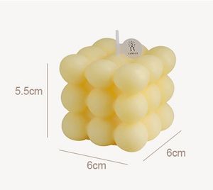 Vente en gros Bougies en cire de soja naturelle cube à bulles Bougie en forme de cube de marque privée - Product Image 4