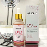 Label privé meilleur vendeur 5 en 1 naturel organique végétalien éclaircissant blanchissant acide hyaluronique visage vitamine c sérum de soin de la peau d