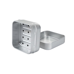 Jabonera Cuadrada de Aluminio con Tapa Metálica <span class=keywords><strong>Antioxidante</strong></span>, Cajas de Almacenamiento Resistentes a la Humedad para el Hogar, Viajes y Portabilidad, Contenedores para Jabón - Product Image 5