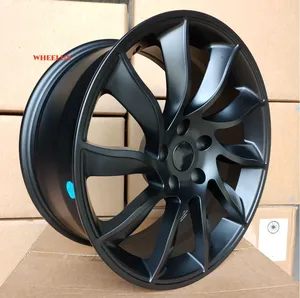 Wholesale 18 19 20 21 22 24 inch Wheel Aluminum Wheels Rims Alloy Black colour for Tesla Model S Model 3 Model Y wheels