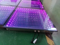 High Quality LED 3D Infinite Mirror Dance Floor Tiles Lighting for Events