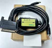 Cable PLC USB-SC09 con Interfaz Serie A, Compatible con Cable de Programación PLC Serie FX, Adaptador USB a RS422