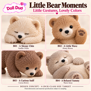 Muñeca de Silicona de Cuerpo Completo Personalizada, Mini Oso Dormilón, Juguete Sensorial para Aliviar el Estrés, Regalo de Navidad Personalizado para Niños - Product Image 2