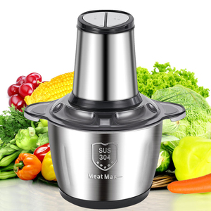 Picadora de Carne para Cocina, Precio de Fábrica, Económica, la Mejor Picadora de Alimentos Doméstica, Mini Picadora de Acero Inoxidable de 2l 3l, Picadoras de Alimentos Económicas para el Hogar - Product Image 1
