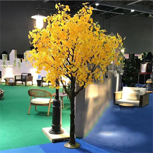 Arbre de <span class=keywords><strong>Ginkgo</strong></span> artificiel résistant aux UV, fausse plante de <span class=keywords><strong>Ginkgo</strong></span> <span class=keywords><strong>biloba</strong></span> pour la décoration intérieure et extérieure de la maison et du <span class=keywords><strong>jardin</strong></span> - Product Image 2