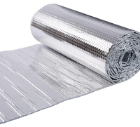 Film à bulles d'air imperméable double face en PE et aluminium pour rouleau avec isolation thermique et réflexion thermique Aluminium Foil