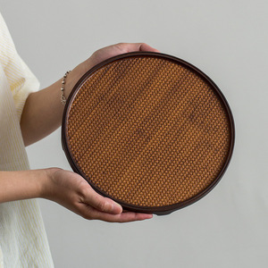 Bamboo Woven Rectangular <b>Tea</b> <b>Tray</b> Heat Resisting Surface For Kung Fu <b>Tea</b> Serving Household Use - Product Image 4