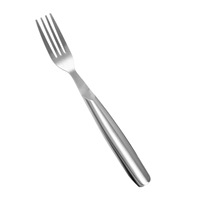 Ensemble de couverts en acier inoxydable 4 pièces, finition satinée brossée, vaisselle pour restaurants professionnels, hôtels, fournitures commerciales
