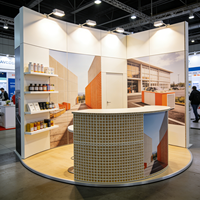 Stand d'exposition pliable 3x3m (10x10ft) avec panneau nid d'abeille léger et portable pour salon professionnel