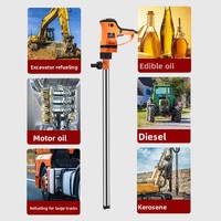 Pompe à fût électrique 220V, pompe de transfert d'huile en acier inoxydable pour diesel, kérosène et huile alimentaire