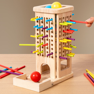 Gioco Educativo per Bambini, Set di Gioco con Bastoncini Colorati 3-<span class=keywords><strong>in</strong></span>-1 <span class=keywords><strong>in</strong></span> <span class=keywords><strong>Legno</strong></span>, Gioco da Tavolo <span class=keywords><strong>Montessori</strong></span> Interattivo Genitore-Figlio - Product Image 3