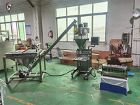 Machine de remplissage semi-automatique de sac de poudre sèche de remplisseur de farine de paprika de café Machine de remplissage de vis de dosage de tarière de poudre de cacao