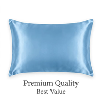 Taie d'oreiller personnalisée en satin de soie uni avec technologie de soin de la peau teinte en fil, fermeture enveloppante, style moderne pour la maison et le sommeil