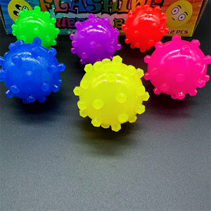 HAPU Factory Small Spiny Bright <b>Ball</b> Pet Toy Rubber Elastic <b>Ball</b> <b>Glows</b> <b>in</b> <b>the</b> <b>Dark</b> <b>Dog</b> Cat Interactive Sensory Children's Toy - Product Image 5