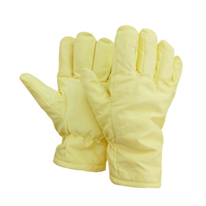 Guantes de Soldadura de Fibra de Vidrio Resistentes al Calor, Antiestáticos, Forrados con Nomex, para Fabricación Mecánica con Protección Contra Salpicaduras de Metal Fundido - Product Image 4