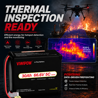 Baterai Lithium Ion Semi Solid State VIWIPOW Paling Populer 30000mAh 66.6V Lipo untuk Drone Pemadam Kebakaran