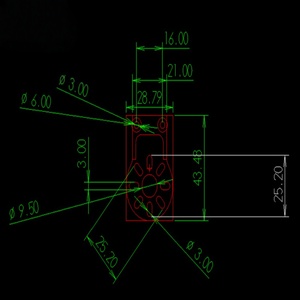 Support <span class=keywords><strong>de</strong></span> moteur en alliage d'aluminium M3 durable <span class=keywords><strong>de</strong></span> 12 mm pour quadricoptère et drone agricole, support <span class=keywords><strong>de</strong></span> cadre FPV multi-axes - Product Image 6