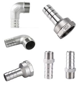 Giunto a Pagoda Filettato in Acciaio Inox 304/316 per Tubi Idrici/Tubi in Pelle Morbida Riduttore/Giunto Dritto Uguale - Product Image 3