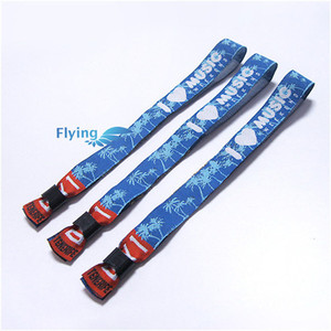 Encantadora pulsera de tela tejida, pulsera de mano de banda de rock de diseño de moda divertida hecha a medida con hebilla descubierta - Product Image 6