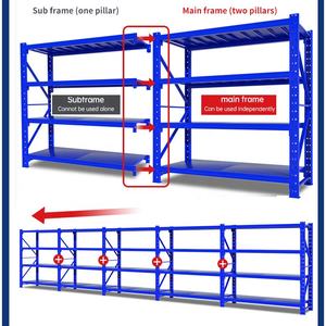 Estante de almacenamiento de metal de servicio mediano de 4 niveles de altura ajustable de alta capacidad para el garaje del hogar y el balcón para organizar herramientas y desorden - Product Image 3